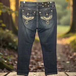 Miss Me denim capris. Size 26 💞